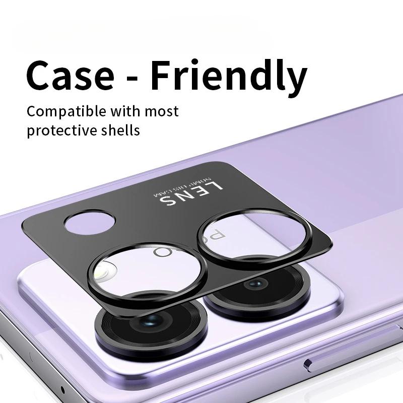 For Xiaomi Poco M7 Pro 5G Rear Camera Lens Cover Case for POCO M7Pro PocoM7 Back Aluminum Alloy Metal Camera Protector Ring Film