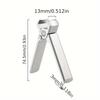 Xiaomi Stainless Steel Nail Clippers, Wide Jaw, Concave Blade Edge, Unscented, Ideal for Thick Fingernail and Toenail Trimming
