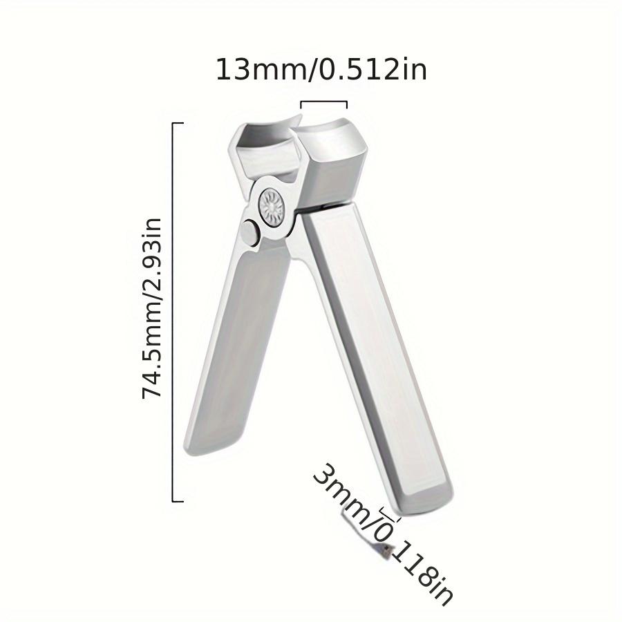 Xiaomi Stainless Steel Nail Clippers, Wide Jaw, Concave Blade Edge, Unscented, Ideal for Thick Fingernail and Toenail Trimming
