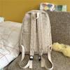 Cute Corduroy Backpack for Women School Bag Lightweight Daily Use Bookbag