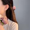Exquisite Cat Eye Stone Bow Earrings for Girls Girl Heart Versatile New Earrings