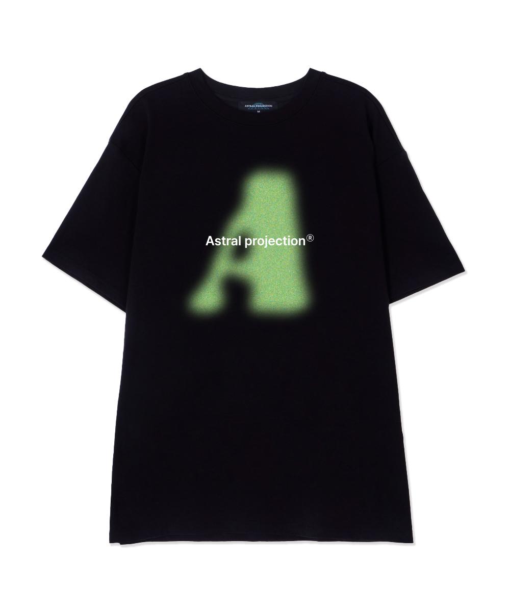 Astral Projection Big A Supima Cotton Round Neck Short Sleeve T-Shirt_Black L