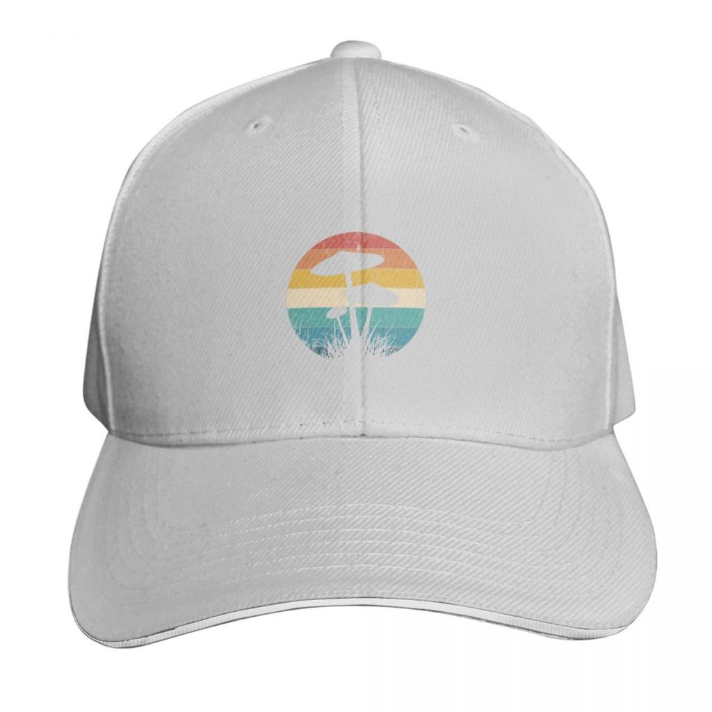 Retro Psychedelic Mushroom Shrooms Forager Magic Mycology Classic TShirt Baseball Cap Hat Unisex For Unisex Womens