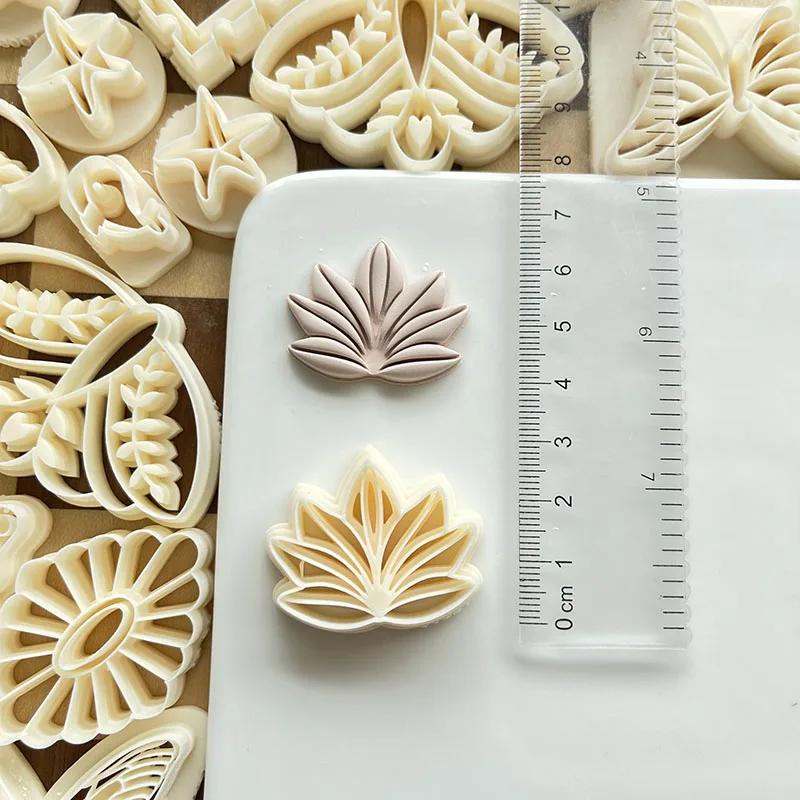 Flower Daisy Cutter Tiles Cutter European Retro Polymer Earring Mold Handmade Craft Clay Tool for Jewelry Pendant Making