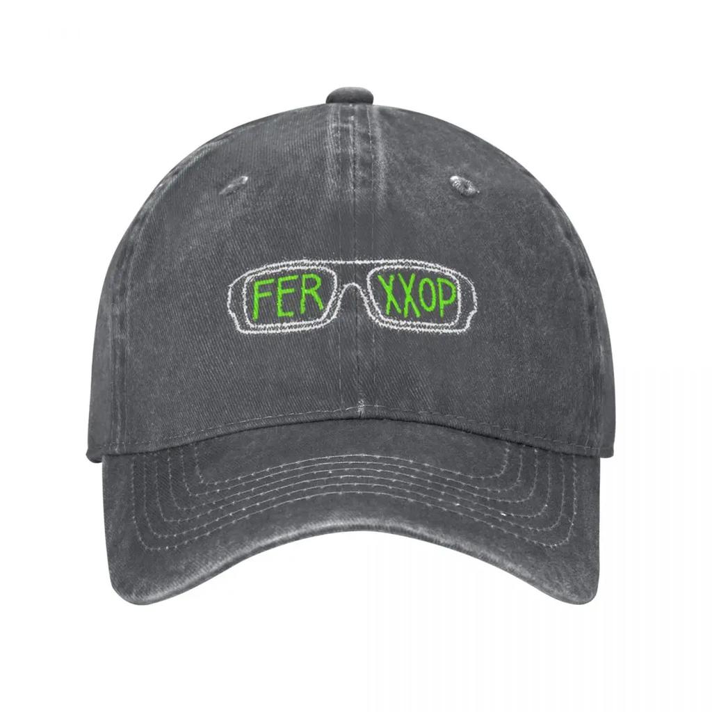 Ferxxo Lenses Feid Baseball Caps Vintage Distressed Washed Rapper 2024 Tour Headwear Unisex Style Outdoor Activities Hats Cap