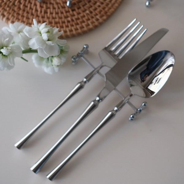 Couber Dumbbell Stainless Steel Spoon Rest 4P Set, 4 Pieces, Korean popular tableware