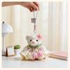 Adorable Little Bear Plush Pendant for Girls' Bags – Moe Style Doll with Flower Skirt Keychain Gift