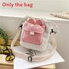 Cute Small Canvas Bucket Bag With Drawstring Closure For Daily Use Girls