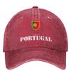 Insigne Drapeau Football Portugal Casquette de Baseball en Jean Sport Extérieur Portugais Chapeaux Hip Hop Été Homme Mode Visières Casquettes de Baseball