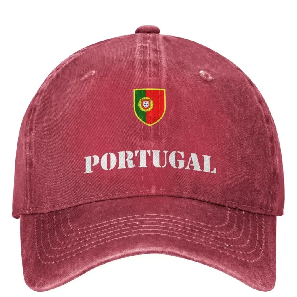 Insigne Drapeau Football Portugal Casquette de Baseball en Jean Sport Extérieur Portugais Chapeaux Hip Hop Été Homme Mode Visières Casquettes de Baseball