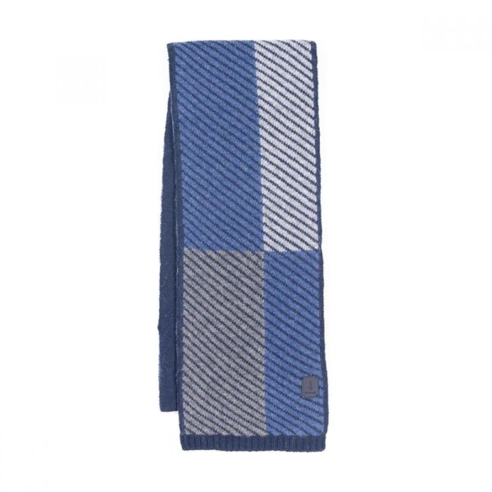 VANBROUGH Cashmere 100 Geometric Pattern Petit Muffler  Bpftm1007 Bu 
