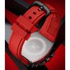 OLEVS Mens Watch Fashion Silicone Strap Tonneau Chronograph Quartz Watch Waterproof Luminous Sports Date Watches Gifts