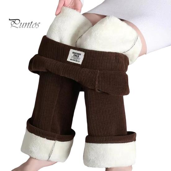 

Зимние брюки, эластичные, с высокой талией, прямые, широкие, длинные брюки с карманами, однотонные, с утолщенной плюшевой подкладкой, женские брюки M кофейный