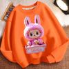 Round-neck Hoodies for Children, Long-sleeved Loose Hoodies for Boys and Girls in Spring and Autumn