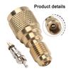 R410a  for Mini Split AC HVAC Charging Vacuum Adapter 5/16 to 1/4IN w/Valve Core