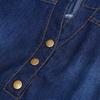 Frauen Casual Slim V-ausschnitt Büro Hemd Jeans Plus Größe Denim Kleid Vestidos Robe