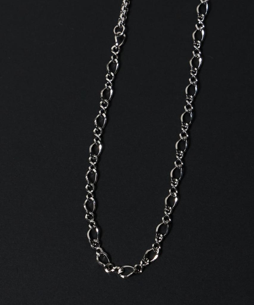 WEGO Unisexe Chaîne Fine Mix Simple Argent Motif Coréen 4 Collier, Accessoire, Cadeau, Homme, Style, F,