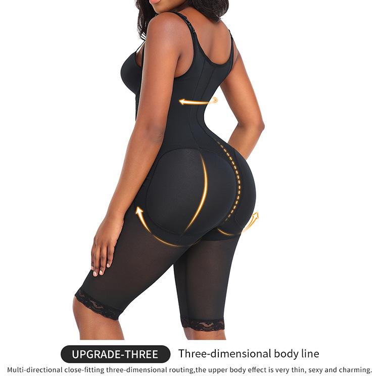 Plus Size Full Body Shaper for Curvy Women, High Compression Tummy Control Butt Lifter Bodysuit