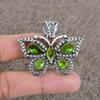 Peridot Gemstone Handmade 925 Sterling Silver Jewelry Pendant 1.65" KKG-82