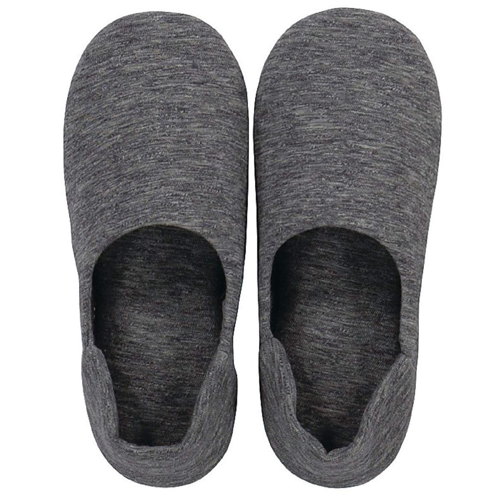Senko Putnam Dark 24cm M+home Slippers, Gray, Approx.