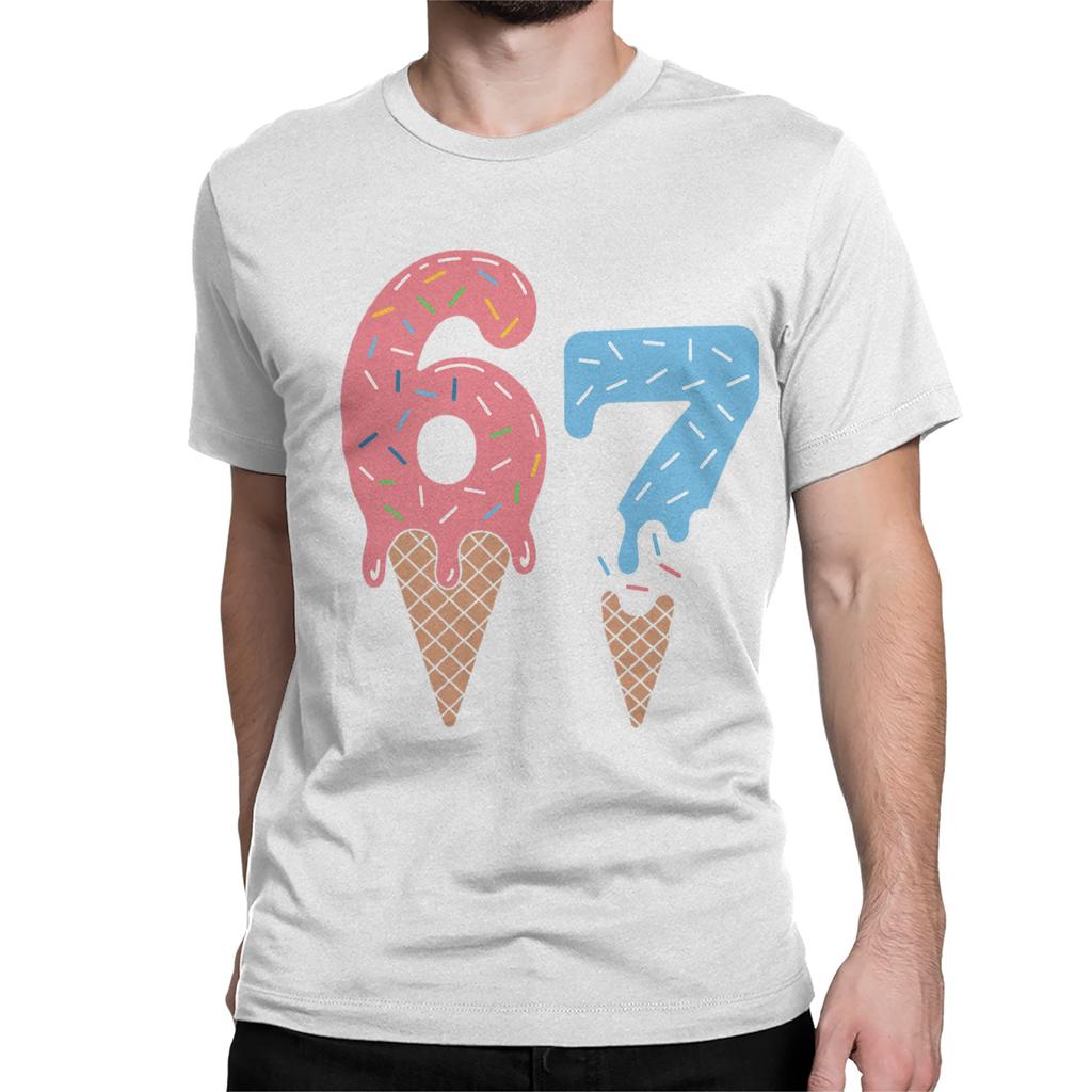 Funny Six Seven 67 Meme T Shirts Men Women 100 Cotton Awesome TShirt Crewneck  Tee Shirt Short Sleeve Tops New Arrival