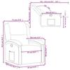 VidaXL Recliner Armchair, Relaxation Chair with Backrest and Footrest, Reclining Seat, Living Room TV Armchair, 371804