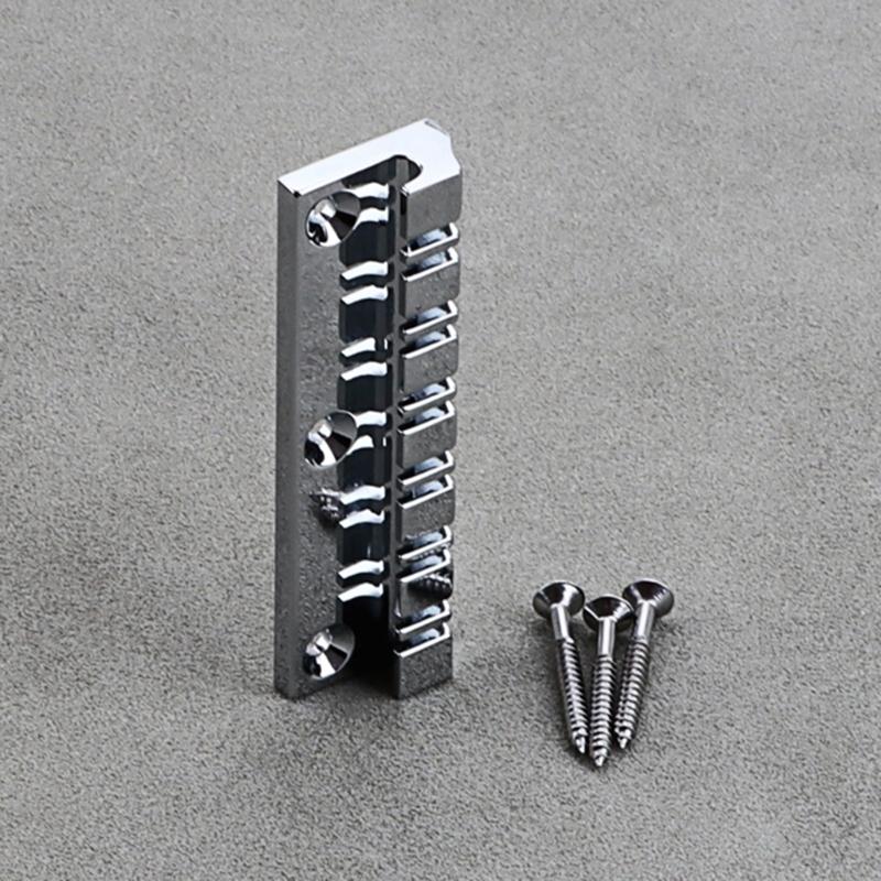 12 Strings Metal Guitar Bridge Replacement Fixed Harp Bridge Electric Guitar Accessories Durable and Practical