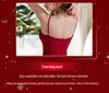 Red Christmas Bunny Girl Lingerie Set - Knit Bodycon Dress & Battle Robe