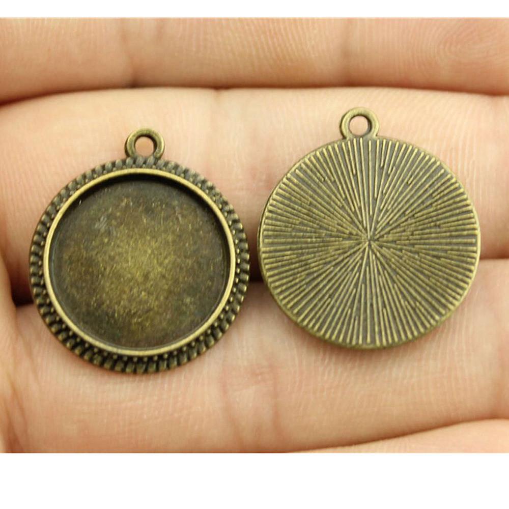 Fit Round 16mm Glass Cabochon Base Setting Tray Accessories Parts Men's Jewellery Bulk Original Cheapest Items