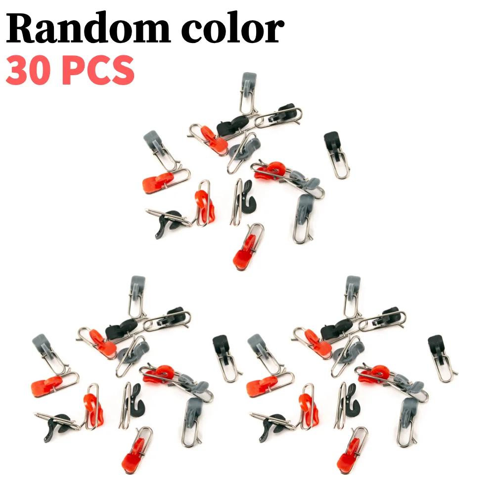 10-50pcs Impact Bait Fishing Lure Clip Stainless Steel Impact Bait Clip PE Decoupling Accessories Fishing Hook Tools