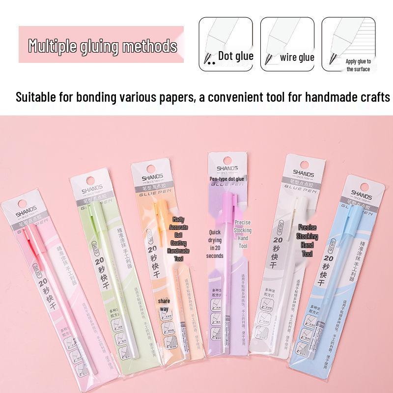 Quick-Dry Dot Glue Pen for DIY Crafts, Students & Stationery