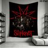 Slipknot Dunkles Kraftvolles Wandteppich Wandmontiert Hintergrundtuch Atmosphärisches Hintergrundtuch Weiche Wanddekoration
