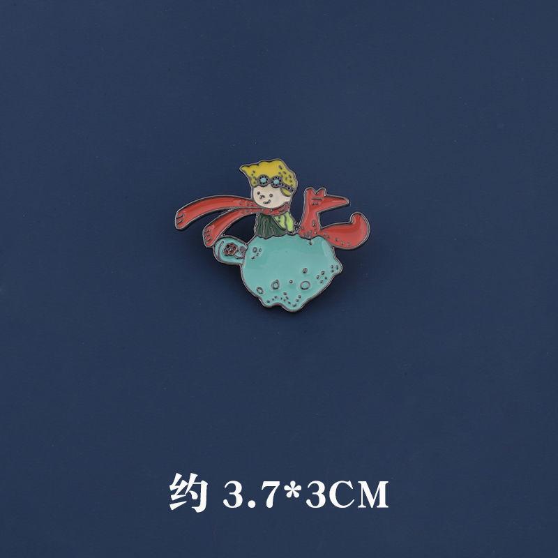 Little Prince Series Brooch Cute Cute Two-dimensional Cartoon Badge Ins Exquisite Decoration Pendant Jewelry Accessories