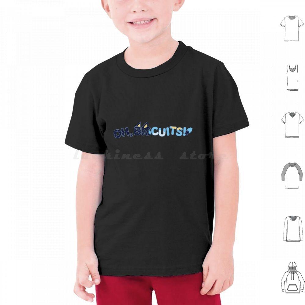 Oh Biscuits T Shirt Cotton Men Women DIY Print Bandit Oh Biscuits Biscuits Kids Tv Australian Chilli Bingo Blue Dog Puppy