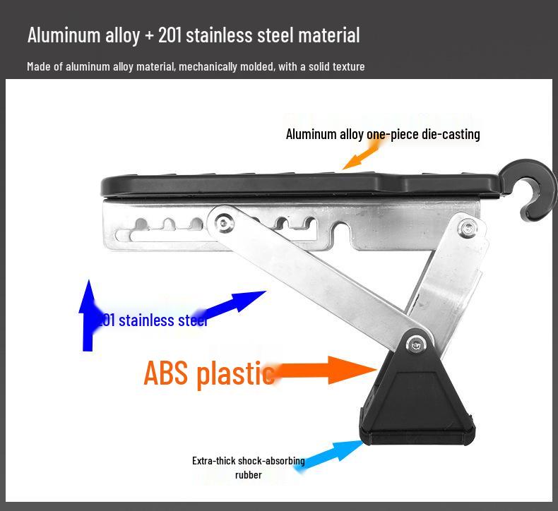 Universal Multifunctional Hook Pedal for Car Roof Access