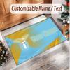 Personalized Crystal Velvet Carpet Lazio FC Pattern Non Slip Floor Rug