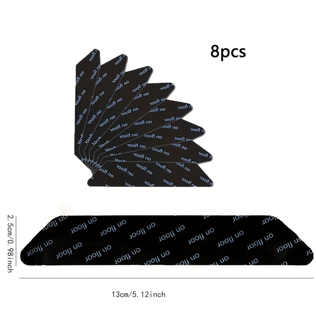8/16pcs Reusable Rug Stickers, Non-slip Washable Rug Stickers, Kitchen Rugs Double Sided Removable Anti-curl Rug Handles,