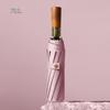 OEING Oversized 12-Rib Foldable Umbrella with Wood Handle