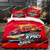 Conjunto de Roupa de Cama Monster Truck Hot Wheel Conjunto de Cama Estampado Com Fronha Capa de Edredom de Cama Macio Solteiro Casal Queen Super King Size