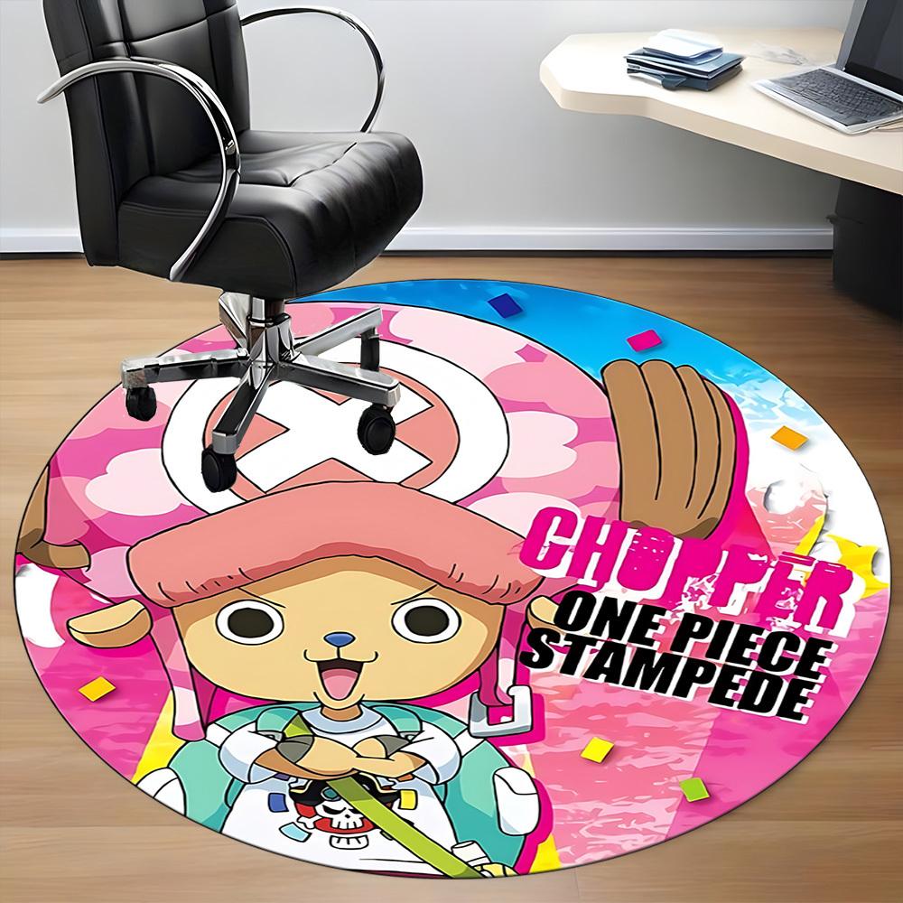 1pc Chopper, One Piece Chair Carpet for Office Non-Slip, Soft & Comfortable, Carpet for Office, Gaming, Lightweight Round Floor Mat yy251021022