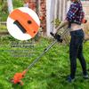 Weed Eater Electric Weed Mower Cordless Trimmer Telescopic Rod Home Weed Eater Cutter Rechargeable Handheld Lawn Mower with 2 Batteries (12V 2.0Ah)