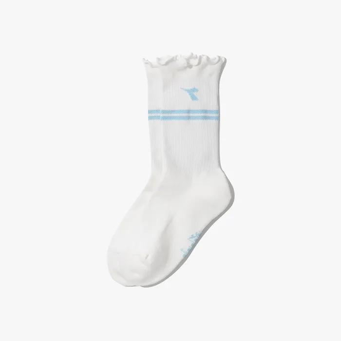 Logo Ruffle Socks WHITE