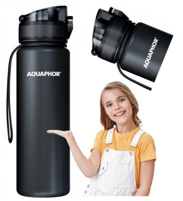 Aquaphor Water Filter Bottle 0.5l Black + 1 Filter