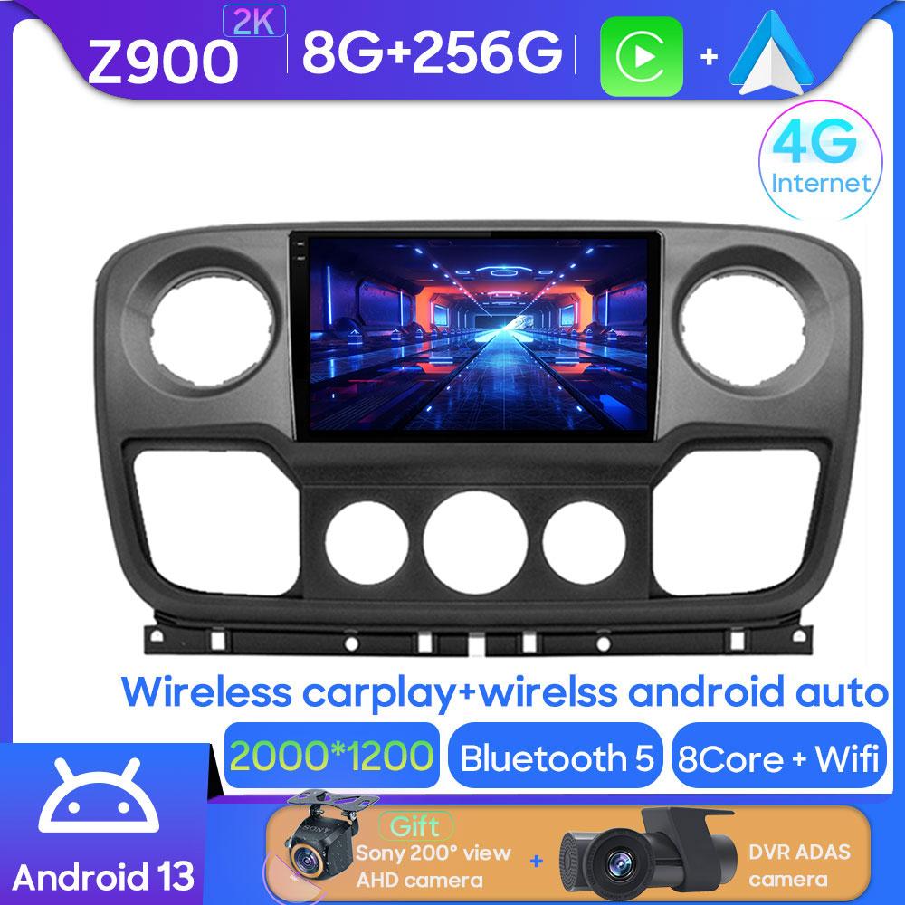 For Renault Master Nissan NV400 Opel Movano 2010 - 2021 Android Car Stereo Multimedia Radio Player GPS Carplay Android Auto