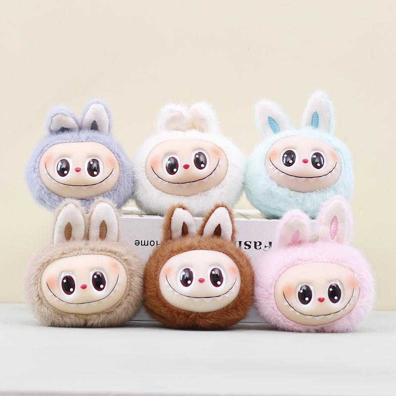 Rabbit Pendant Plush Toy Keychain Cartoon Doll Backpack Decoration Gift
