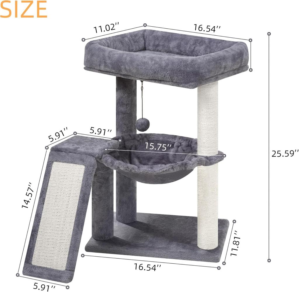 Hot Selling Large Size Wooden Pet Scratcher House Tower Condo Cat Tree