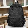Point Print Student Schoolbag Women's Backpack
