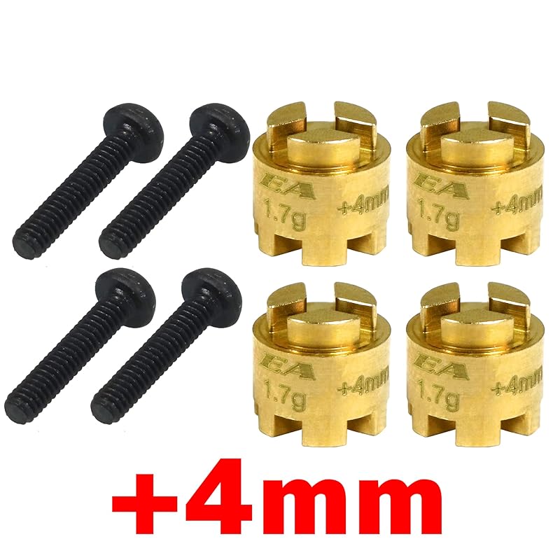 

Brass wheel spacer: MINI-Z For 4X4 (4pcs) (+4mm)
