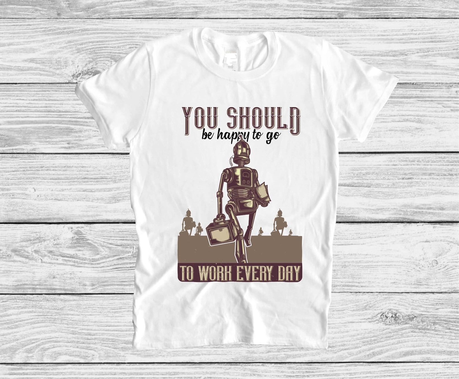 Funny Sarcastic Office Humor Human Robot T shirt, Daily Routine Worker Tee, Workaholic Gift XL