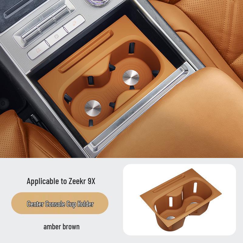 Zeekr 9X Rear Armrest Silicone Cup Holder Mat Cover - Interior Car Accessory